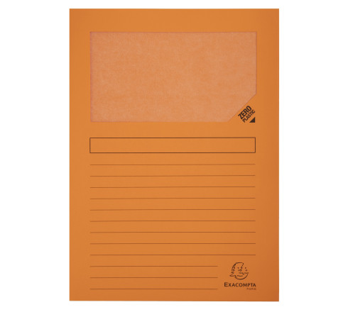 Paquet de 50 chemises à fenêtre à soufflet SUPER 160g/m2 - 22x31cm