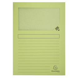 Paquet de 50 chemises à fenêtre à soufflet SUPER 160g/m2 - 22x31cm
