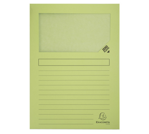 Paquet de 50 chemises à fenêtre à soufflet SUPER 160g/m2 - 22x31cm