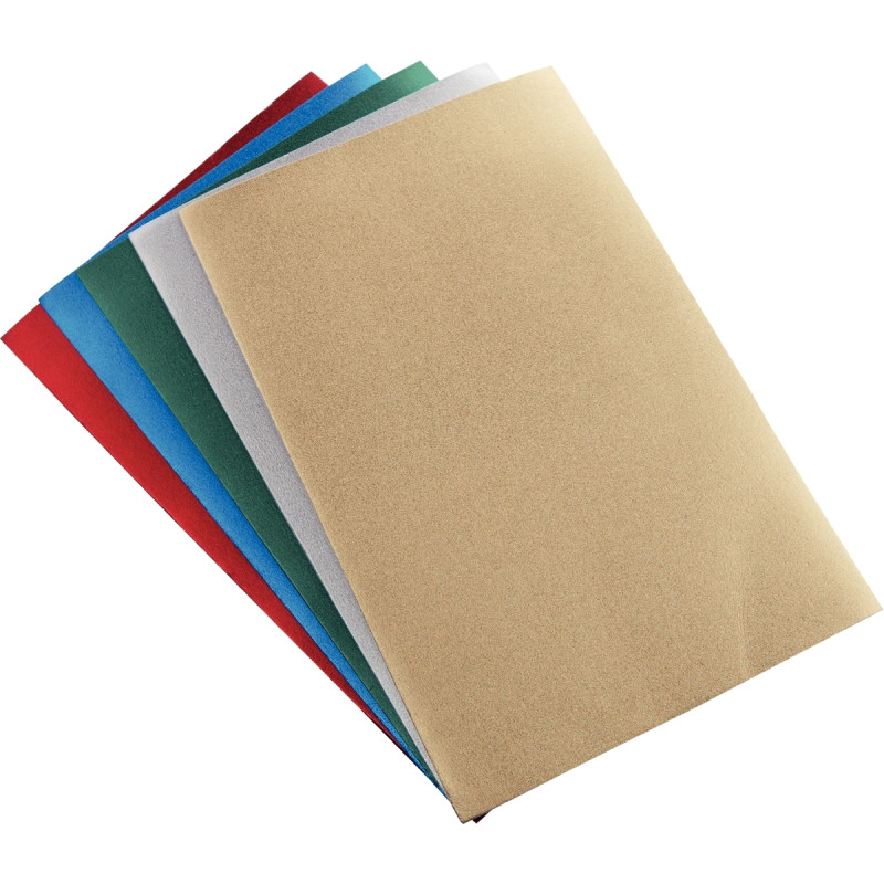 Lot de 10 feuilles métallisées adhésifs coloris assortis