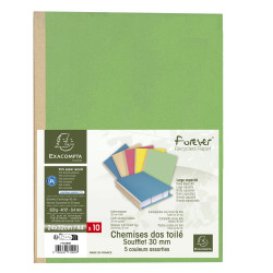 Paquet de 10 chemises à soufflet dos toilé Forever® 320g/m2 - 24x32cm