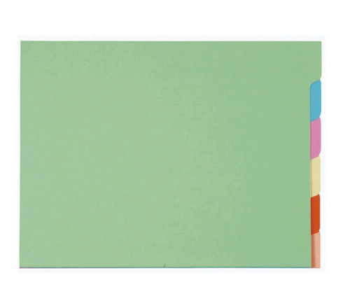 Paquet de 10x6 chemises compartiments a onglets pour armoire SUPER 210 - 24x32cm