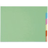 Paquet de 10x6 chemises compartiments a onglets pour armoire SUPER 210 - 24x32cm
