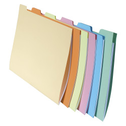 Paquet de 10x6 chemises compartiments a onglets pour tiroir SUPER 210 - 24x32cm