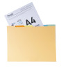 Paquet de 10x6 chemises compartiments a onglets pour tiroir SUPER 210 - 24x32cm