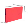 Paquet de 50 chemises poche coloris vifs Forever® - 24,5x32,5cm
