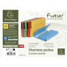 Paquet de 50 chemises poche coloris vifs Forever® - 24,5x32,5cm