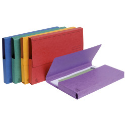 Paquet de 5 chemises poche carte lustrée 265g/m2 - 24,5x32,5cm