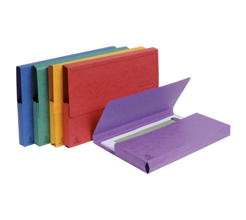 Paquet de 5 chemises poche carte lustrée 265g/m2 - 24,5x32,5cm