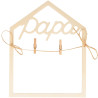 Cadre en bois 2D, Papa