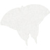 Sachet de 48 papillons en papier diffuseur blanc format 23 x 18 cm