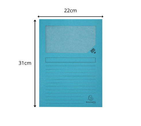 Paquet de 100 chemises à fenetre Forever - 22x31cm