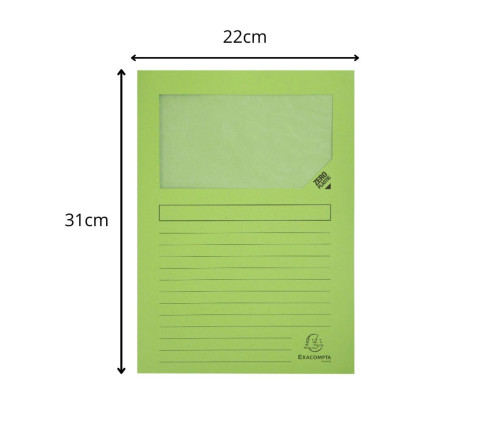 Paquet de 100 chemises à fenetre Forever - 22x31cm
