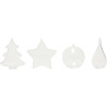 Lot de 24 objets de Noël en plastique, modèles assortis