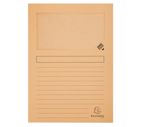 Paquet de 100 chemises à fenêtre SUPER 160g/m2 - 22x31cm