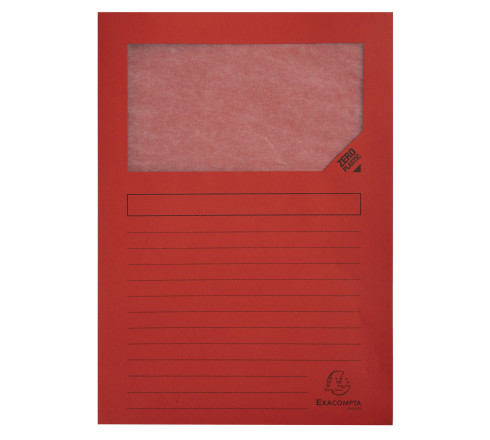 Paquet de 100 chemises à fenêtre SUPER 160g/m2 - 22x31cm