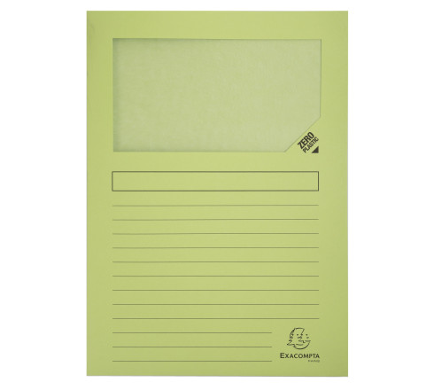 Paquet de 40 + 10 chemises à fenêtre SUPER 160g/m2 - 22x31cm