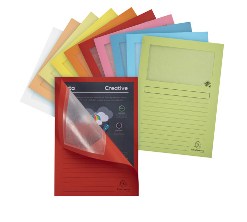 Paquet de 40 + 10 chemises à fenêtre SUPER 160g/m2 - 22x31cm