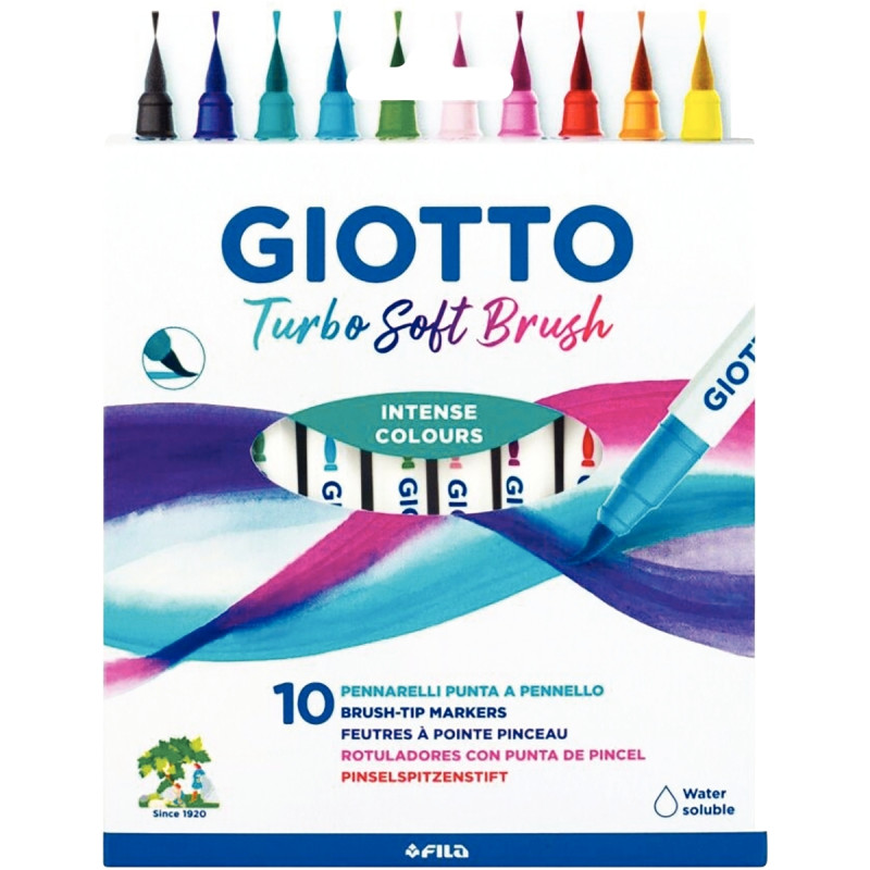 Etui de 10 feutres Soft Brush assortis
