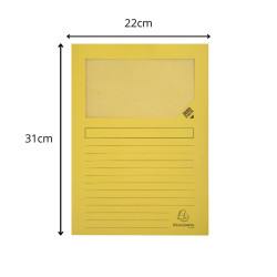 Paquet de 25 chemises à fenêtre Forever 130g/m2 - 22x31cm