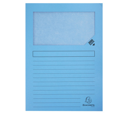 Paquet de 25 chemises à fenêtre Forever 130g/m2 - coloris pastel assortis - 22x31cm