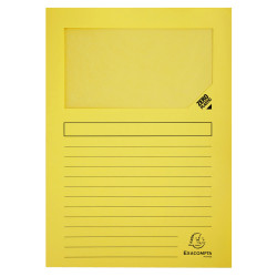 Paquet de 25 chemises à fenêtre Forever 130g/m2 - coloris pastel assortis - 22x31cm
