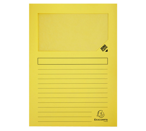 Paquet de 25 chemises à fenêtre Forever 130g/m2 - coloris pastel assortis - 22x31cm