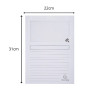 Paquet de 25 chemises à fenêtre Forever 130g/m2 - coloris pastel assortis - 22x31cm