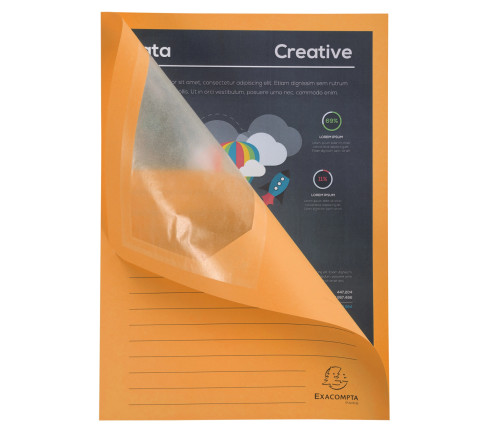 Paquet de 25 chemises à fenêtre Forever 130g/m2 - coloris pastel assortis - 22x31cm