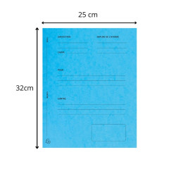 Paquet de 25 dossiers de plaidoirie Pour/Contre carte lustrée 25x32cm