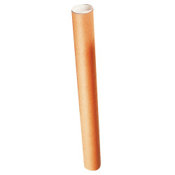 Tube en carton diamètre 5cm longueur 53cm avec 2 embouts