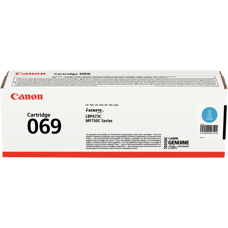 Canon 069 cartouche laser cyan authentique