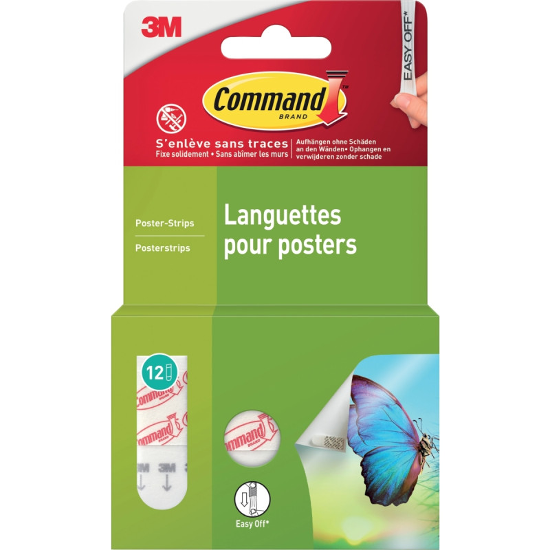 Blister de 6x2 languettes attaches posters