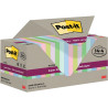 Tour de 18 blocs sticky recyclés 76 x 76 mm dont 4 gratuits coloris as