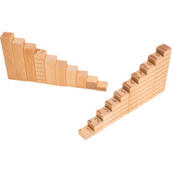 Boite 29 blocs numériques en bois