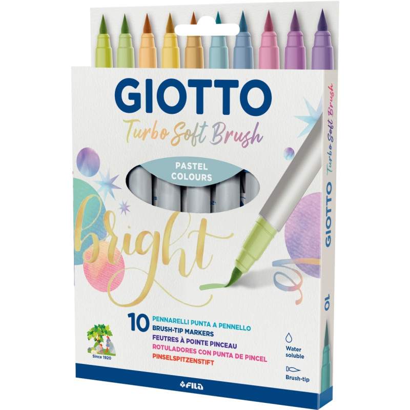 Etui de 10 feutres Soft Brush pastel