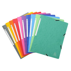 Chemise à élastique sans rabat carte lustrée 400gm2 - A4