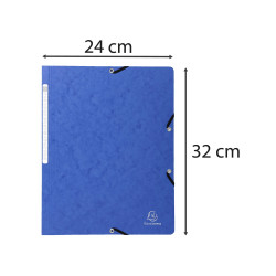 Chemise à élastique sans rabat carte lustrée 400gm2 - A4