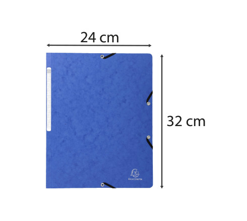 Chemise à élastique sans rabat carte lustrée 400gm2 - A4