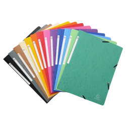 Chemise à élastique sans rabat carte lustrée 400gm2 - A4