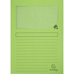 Paquet de 100 pochettes coin papier FOREVER 130g, vert tilleul