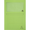Paquet de 100 pochettes coin papier FOREVER 130g, vert tilleul