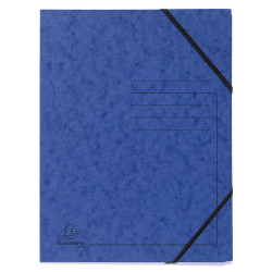 Pack de 5 Chemises à élastique sans rabats carte lustrée 355gm2 - A4