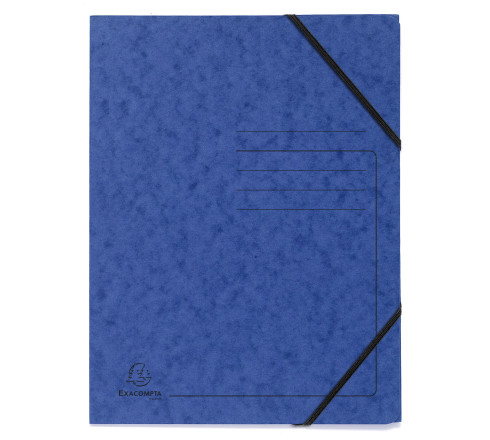 Pack de 5 Chemises à élastique sans rabats carte lustrée 355gm2 - A4