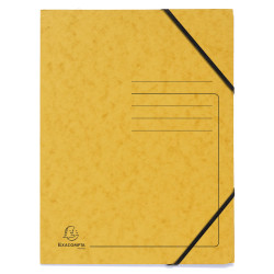 Pack de 5 Chemises à élastique sans rabats carte lustrée 355gm2 - A4