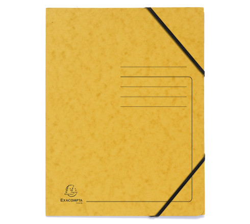 Pack de 5 Chemises à élastique sans rabats carte lustrée 355gm2 - A4