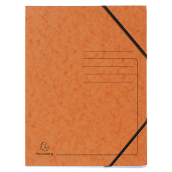 Pack de 5 Chemises à élastique sans rabats carte lustrée 355gm2 - A4