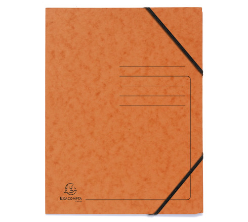 Pack de 5 Chemises à élastique sans rabats carte lustrée 355gm2 - A4