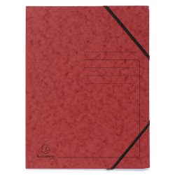 Pack de 5 Chemises à élastique sans rabats carte lustrée 355gm2 - A4