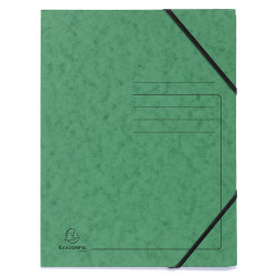 Pack de 5 Chemises à élastique sans rabats carte lustrée 355gm2 - A4
